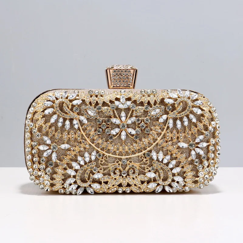 

Women Evening Dinner Bag Diamond-encrusted Ladies Vintage Banquet Bag with All-match Dress Banquet Luxury Elegant Purse
