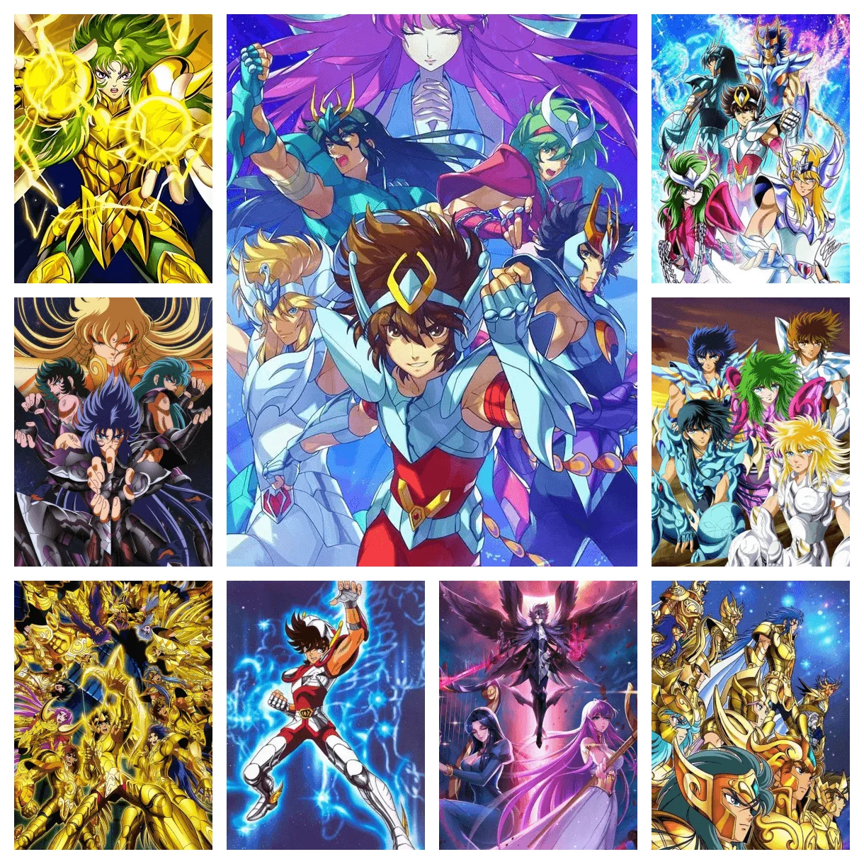 

Saint Seiya Constellation AB Diamond Painting Embroidery Japanese Anime Cross Stitch Mosaic Painting Crafts Home Decoration Gift