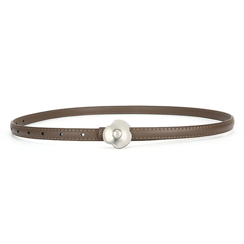 Ladies' leather belt decoration suit wide and thin waist belt fashionable and versatile summer ins style jeans belt