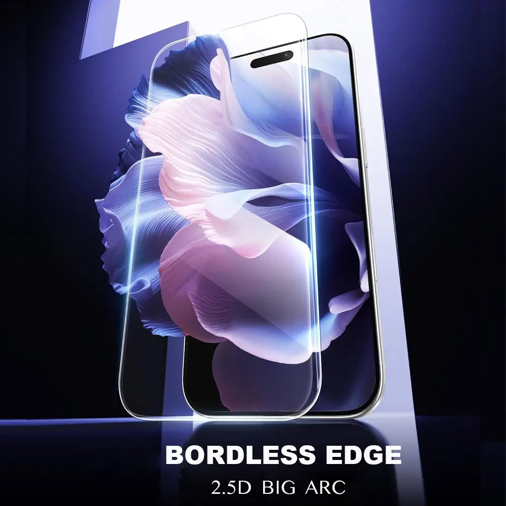 Bordless Schutzglas für iPhone 17 High Clear 9H gehärtetes Glas Displayschutzfolie für iPhone 17Pro, 17Pro MAX, Air – Detail 3