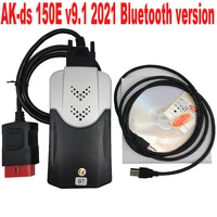 Herramienta de diagnóstico para coches y camiones, escáner AK DS150E con Keygen, Bluetooth, para Delp DS150E V9.1 auto com OBD2, OBD II, 2021,11