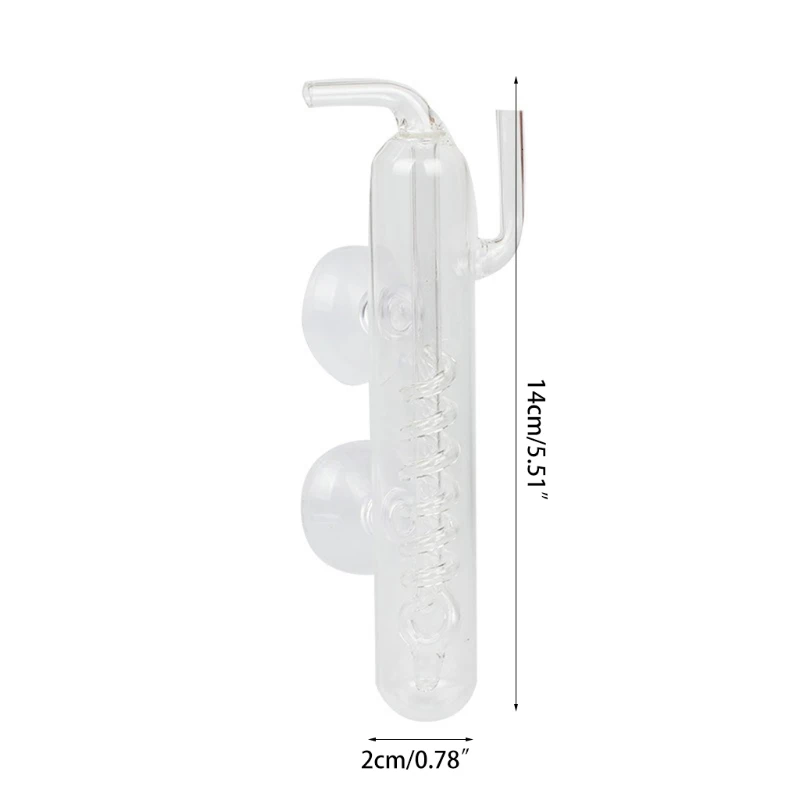 Aquarium Bubble Counter High Transparent Glass CO2 External Bubble Gauge