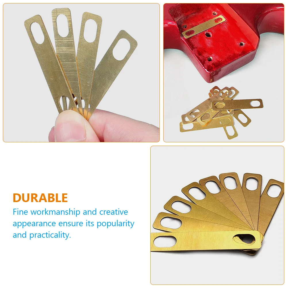 

8 Pcs Guitar Accessories Reinforcement Plate Thickened Shims Musical Bass Instrument Neck