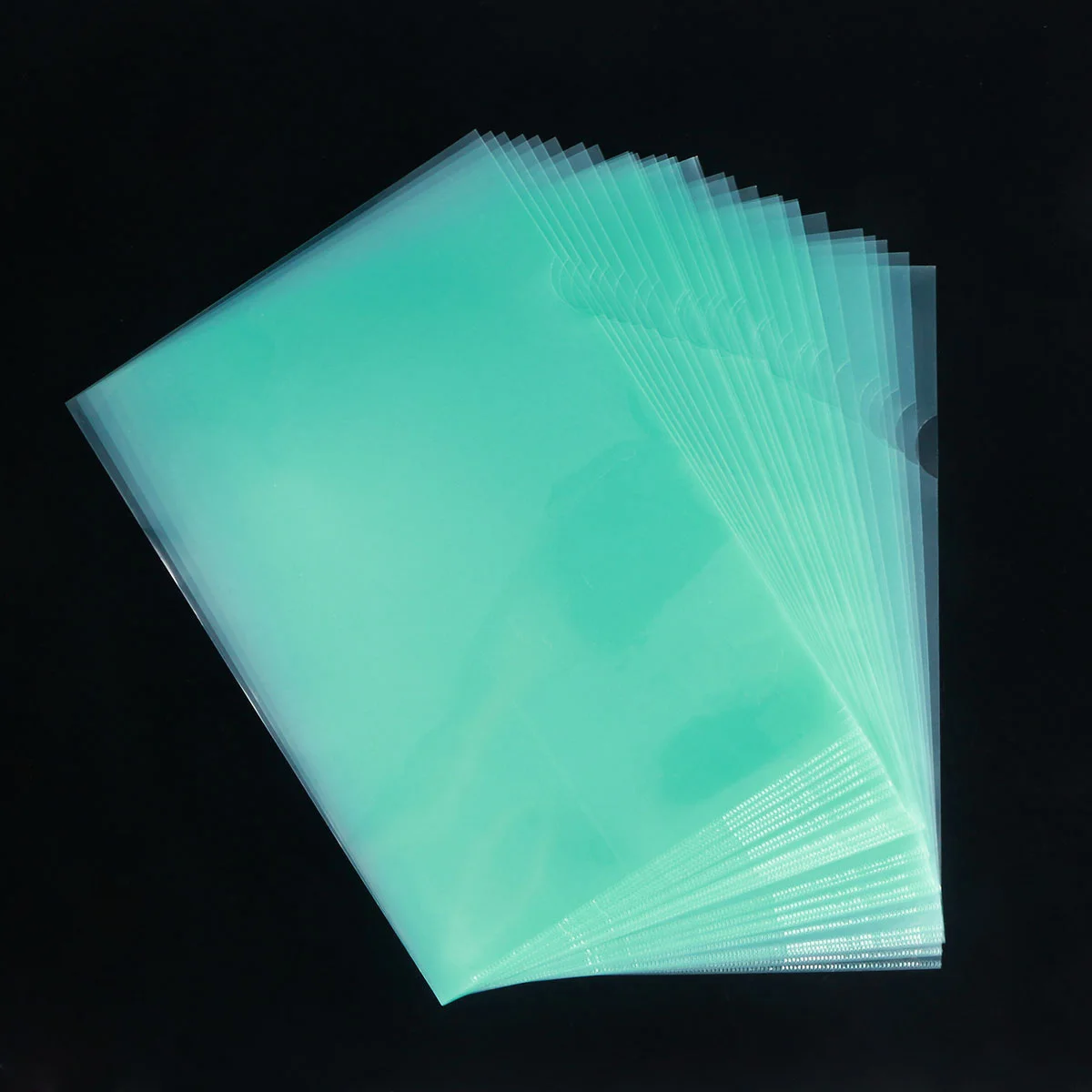 30Pcs A4 L File Folder Transparent PP Document Expanding Wallet Easy to Open Close Save Time Document Expanding Wallet