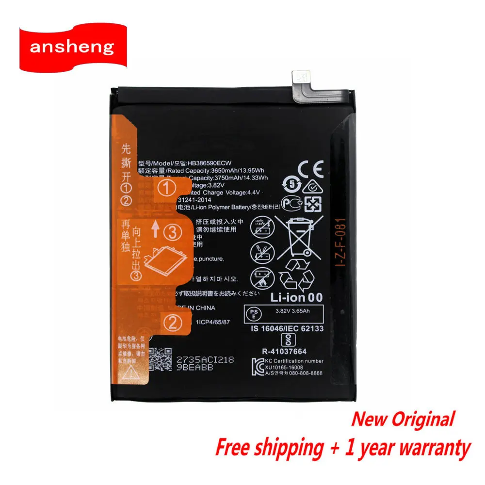 Original HB386590ECW Battery For Huawei Honor 9x Lite For Honor 8X Mate 20 Lite For Honor 20 20S 8X View 10 V10 Phone