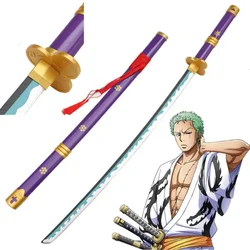 Enma Role Playing Newest Roronoa Zoro 41inch Katana Yama Demon Cosplay Sauron Wood Sword 104cm Prop