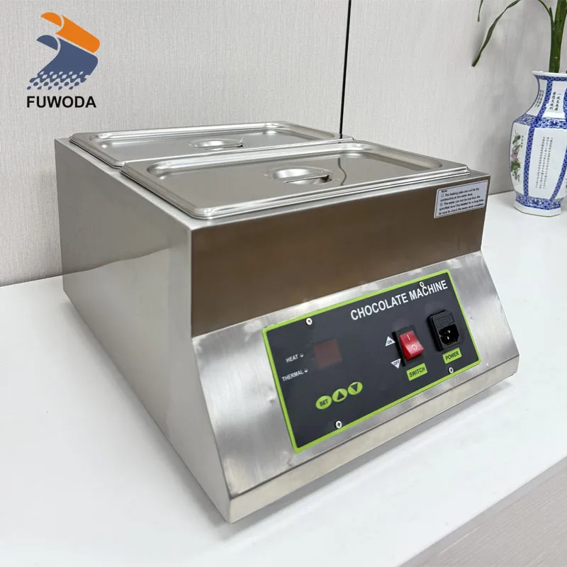 2025 China Hot Sale Commercial Electric 110V/220V Food Insulation Pot 4KG*2 Chocolate Melting Machine