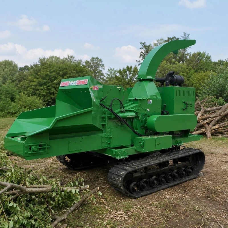 Wood Chipper Machine Customized Automatic Hydraulic Feed for Forestry Wood Waste Timber Recycling