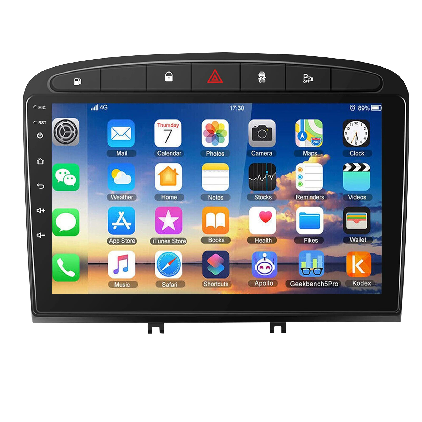 ESSGOO Carplay Android 14 Android Auto Radio für Peugeot 308 308 SW 408 RCZ 2007-2015 Auto-Intelligenzsysteme 2din Autoradio – Detail 1