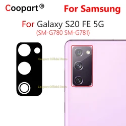 New Rear Back Camera Glass Lens For Samsung Galaxy S20 FE 5G SM-G780 SM-G781 Replacement With Adhesive Sticker