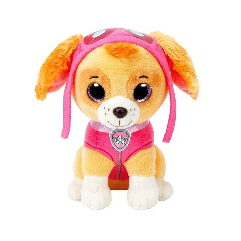 15cm Paw Patrol Cute Cartoon Dog Plush Dolls Soft Stuffed Plush Pendant Toys Chase Marshall Rocky Skye Rubble Child Gifts image 2