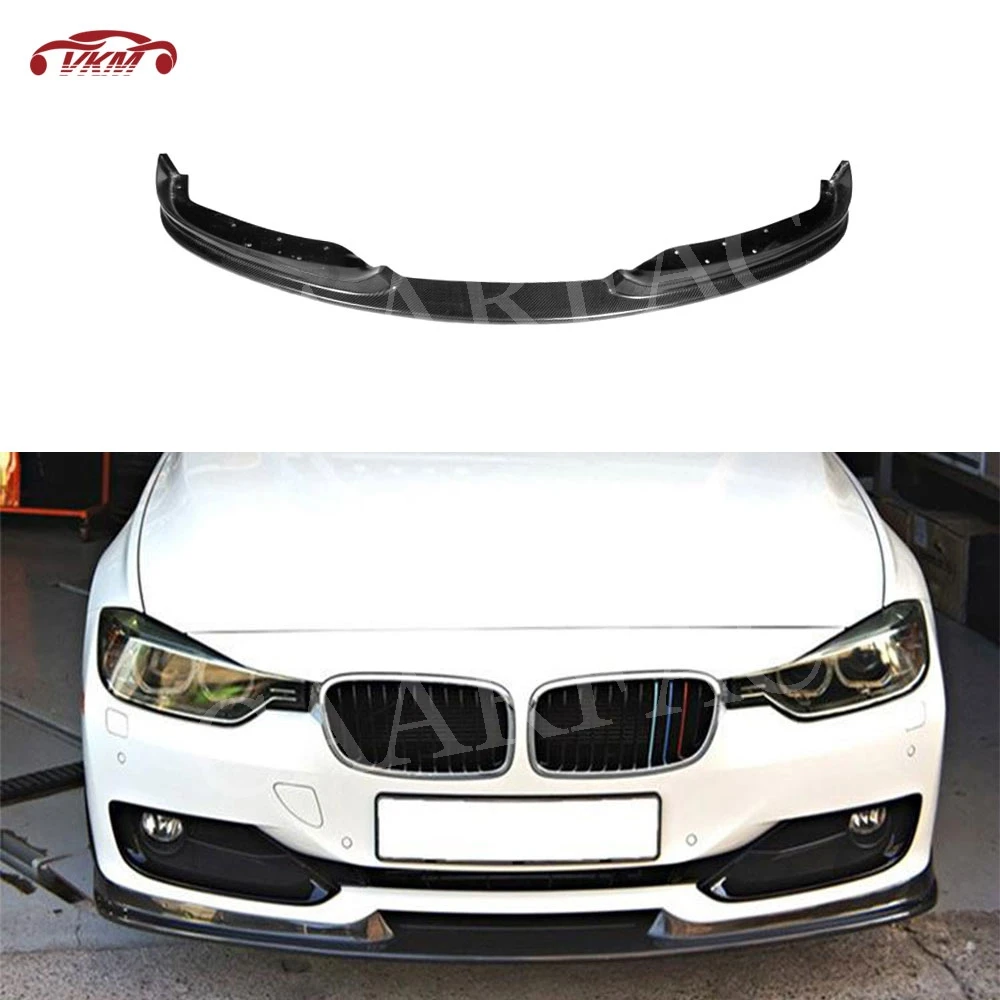 

Carbon fiber Material Front Bumper Lip Chin Spoiler FRP Black for BMW 3 Series F30 M3 Standard Sedan 4 Door H Style 2013-2017