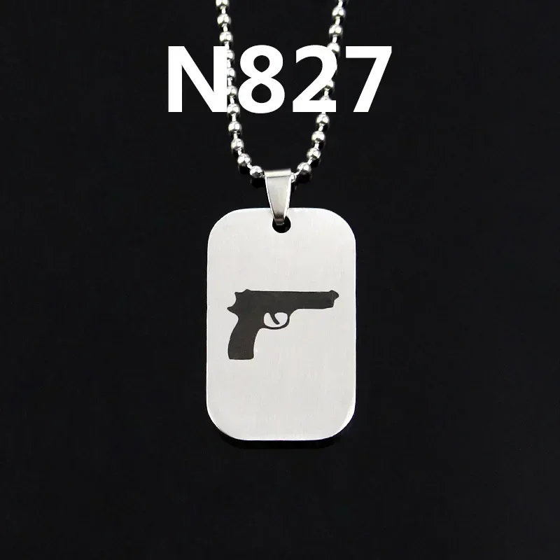 Fortnite Anime Necklace Stainless Steel Hang Tag Necklace Metal Crafts Fashion Pendant Accessories Dropshipping