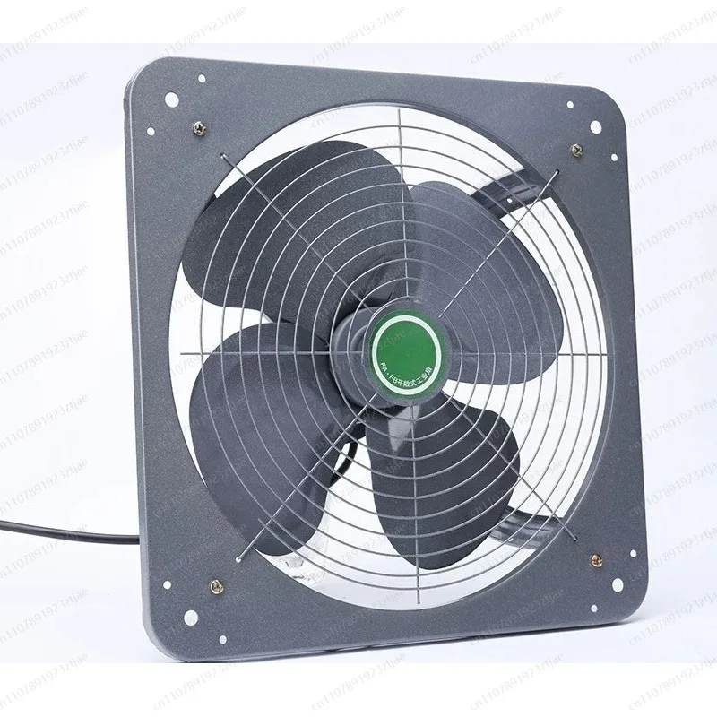 All Iron Window Exhaust Fan, Heavy Duty Kitchen Ventilation Fan, Strong Suction Air Exchange for Home