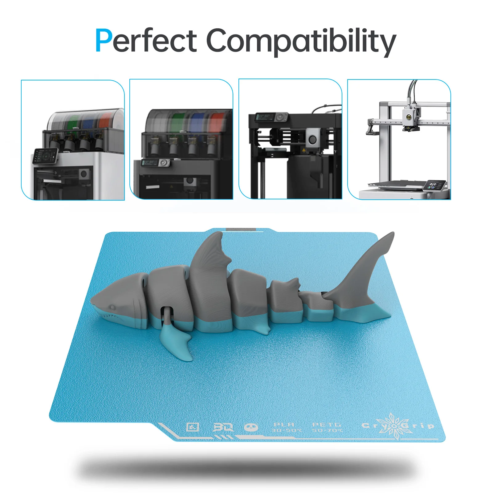 Für Bambu Lab x1 Bauplatte Upgrade strukturiertes Panda Pro magnetisches Federstahlblech 257 x 257 mm für P1P 3D-Drucker