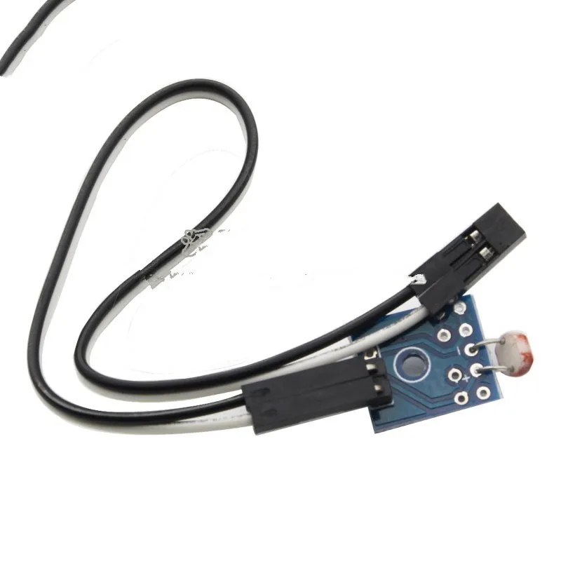Photoresistor Sensor with Small Board, Including 1  PCB, and 2 20cm-long DuPont wires