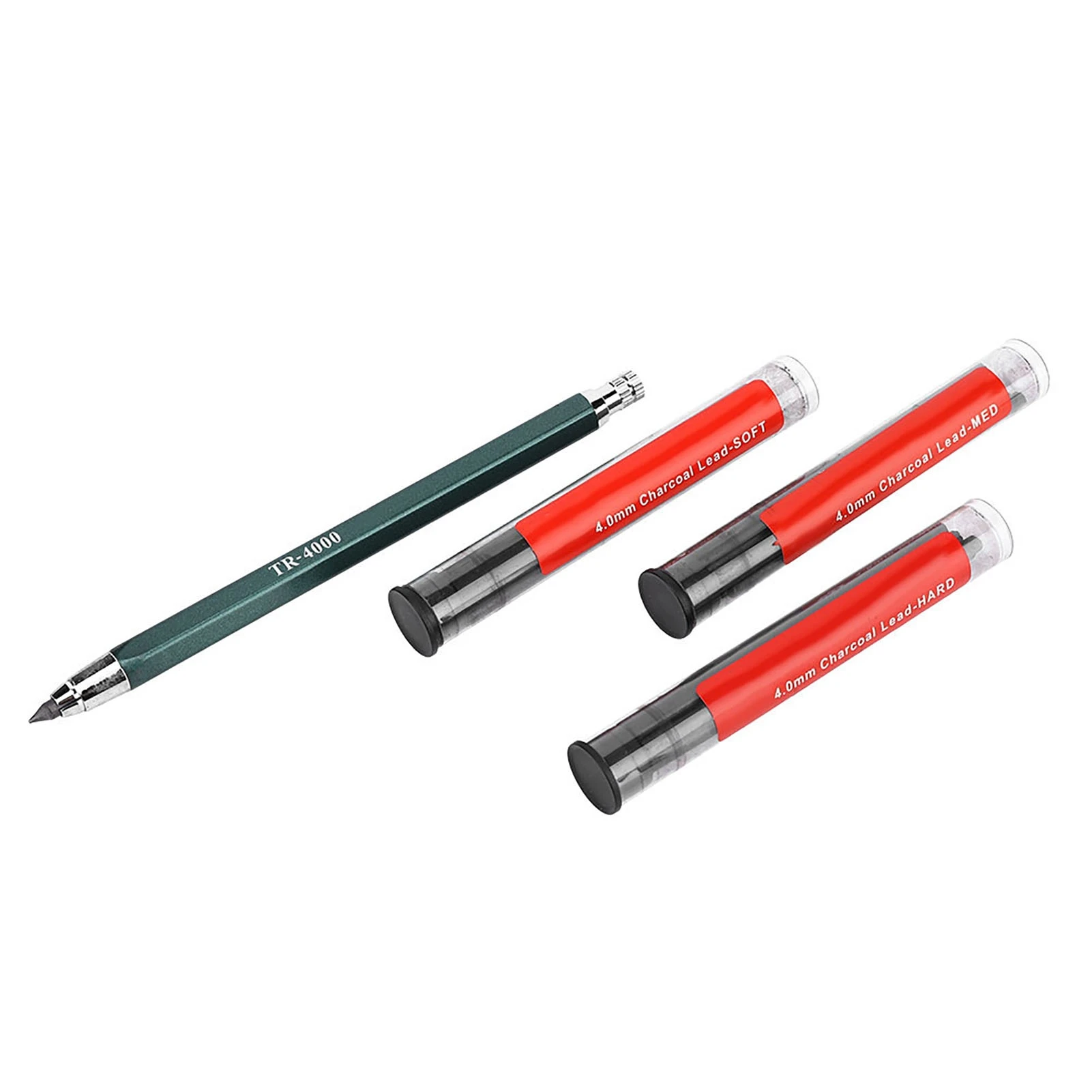 Erasable Pencil Core Painting Automatic Pencil 4.0mm Charcoal Pencil Core for Art Making