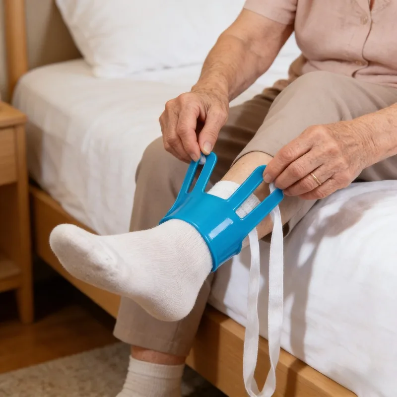 

Приспособление для надевания носков для пожилых людей и беременных: без необходимости наклоняться, практичное и незаменимое