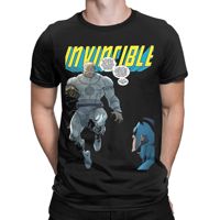 Conquest Vs Invincible Tee Shirt for Men Women Graphic Printed T Shirts  100% Cotton Clothes