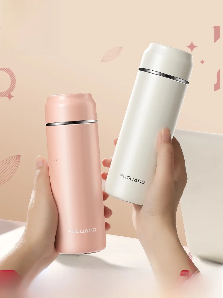 

Портативная термокружка Fugang для женщин, простая студенческая чайная чашка, новинка 2020 года, стильная, маленькая, из нержавеющей стали, 360 мл