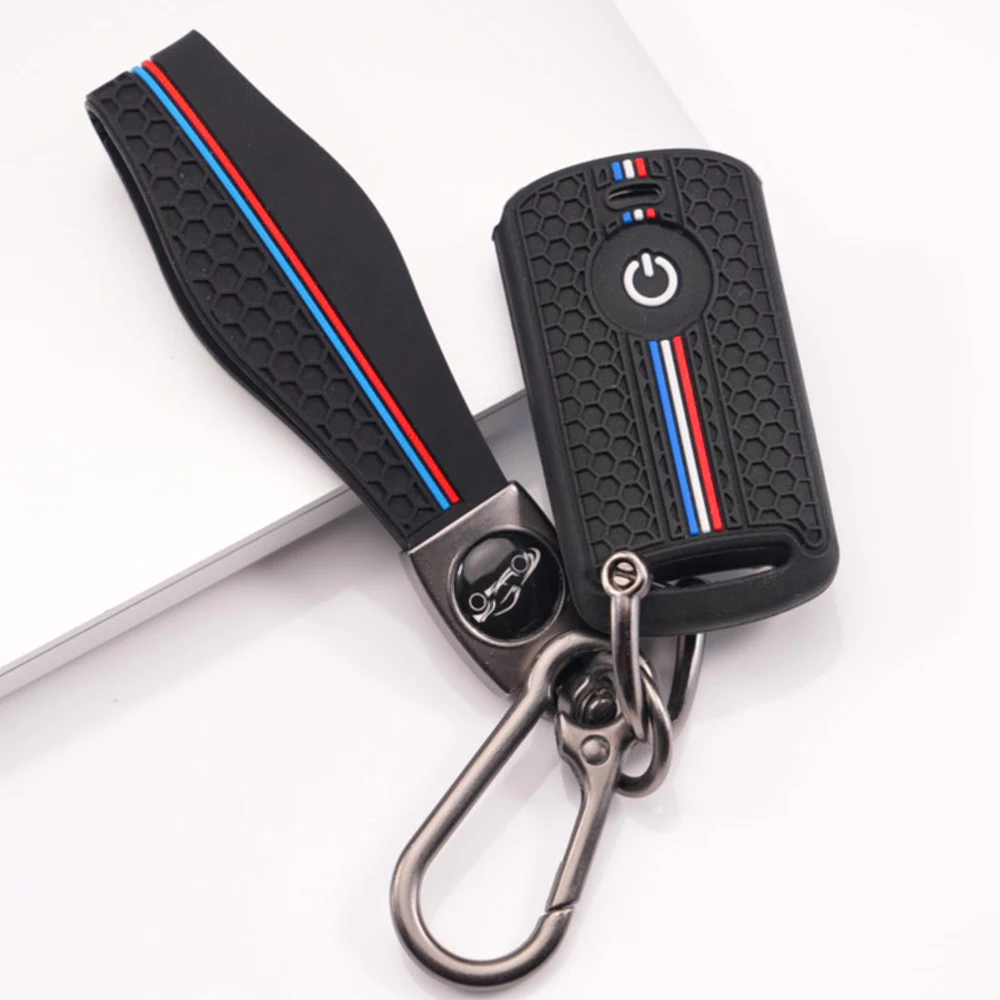 Smart Key Shell Keychain For Honda PCX ADV Forza NSS Vario Click Scoopy Precise Fit Full Coverage Stylish Durable Easy Install