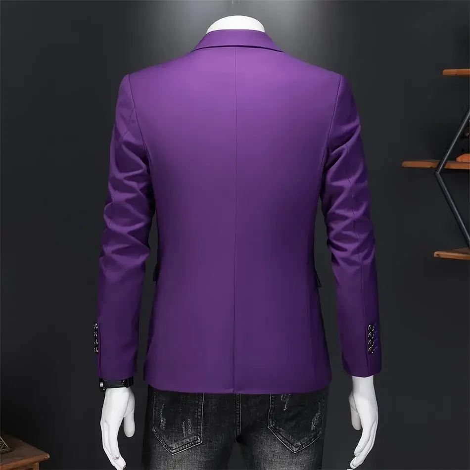 Blazer informal de negocios para hombre, traje de boda para novio, Tops, chaqueta, abrigo