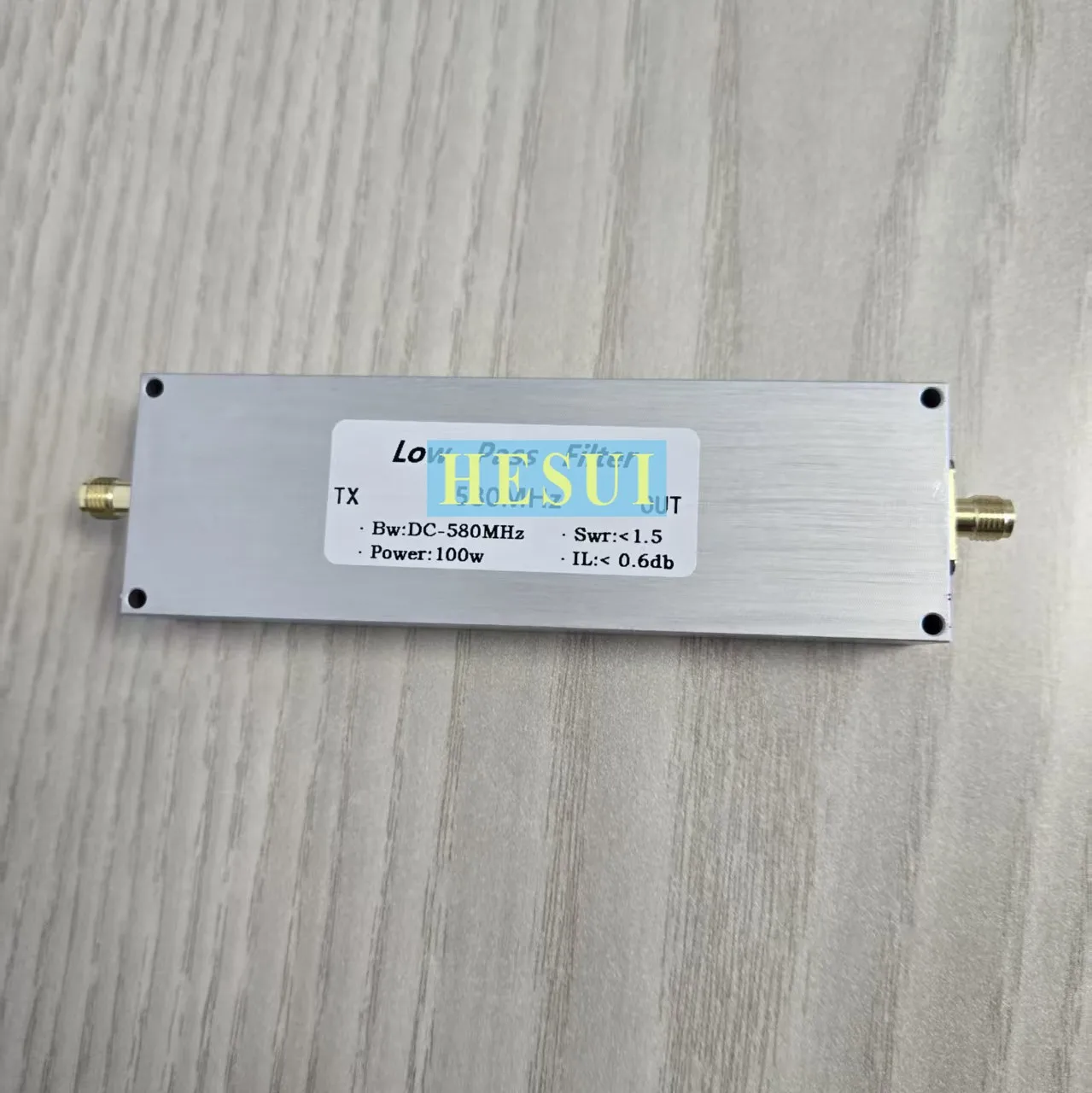 LPF-580M-100WSMA low pass filter, filter out clutter, harmonic sma female
