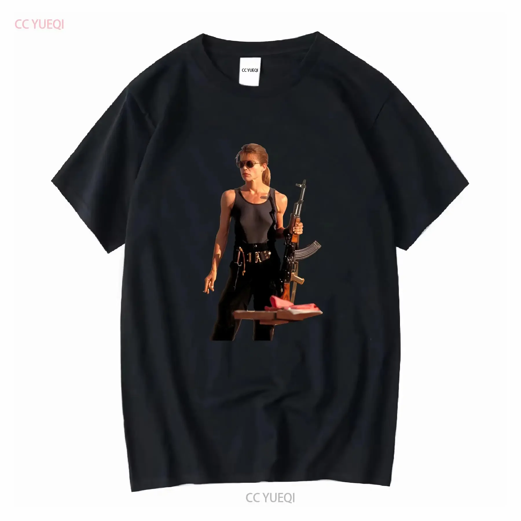 Sarah Connor Fan Terminator Movie 90s Men Son Dad Boyfriend T Shirt S M L XL vintage Washed Breathable graphic Soft