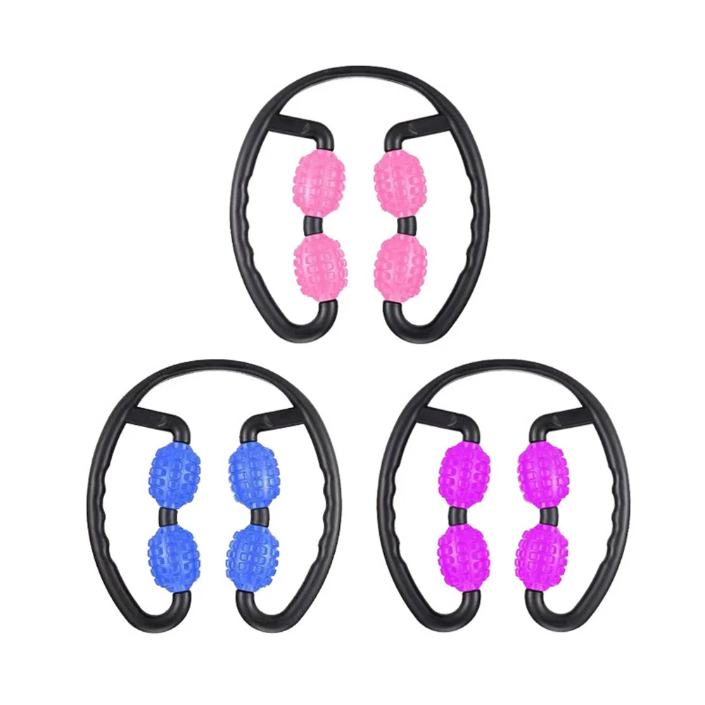 

Leg Muscle Relaxation Roller Ring Clamp 360 Degree Massager Easy to Use for Legs Shoulders Neck Arms Versatile Fitness Equipment