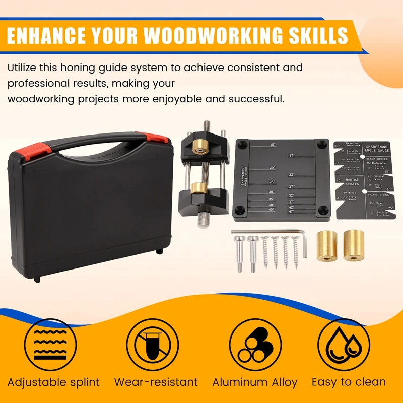 PORK-регулируемый направляющий инструмент для металла, дерева, долото, абразивная точилка с фиксированным углом, набор для 5/32-3 дюймов Chis