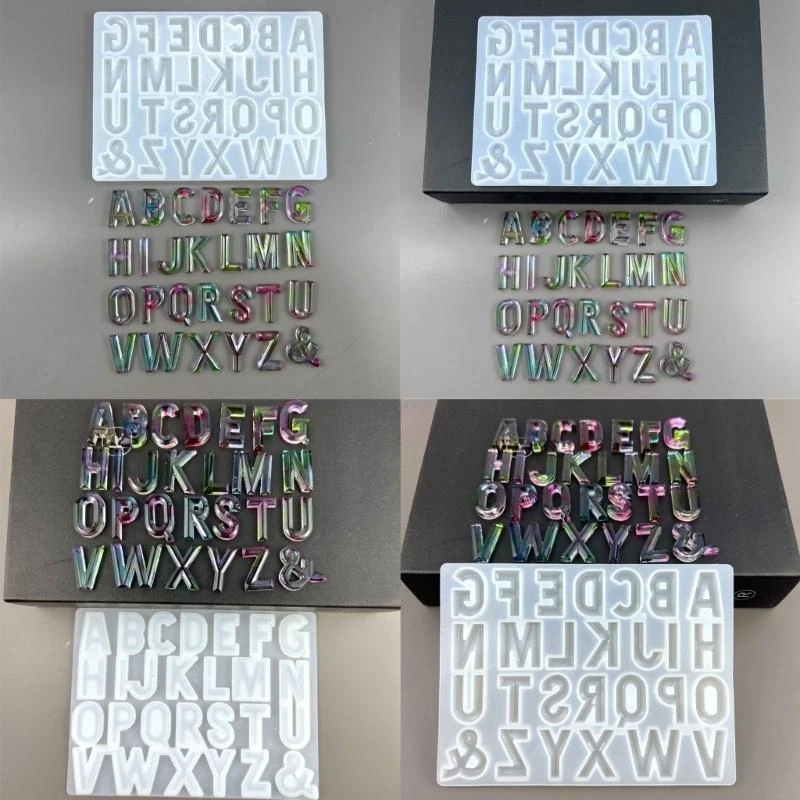 Resin Moulds Letter Shaped Silicone Jewelry Mould for Making Ornaments