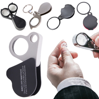 30X 50X Foldable Pocket Magnifier Mini Jewelry Magnifying Portable Handheld Reading Magnifying Glass Loupe Lens Eye Magnifier