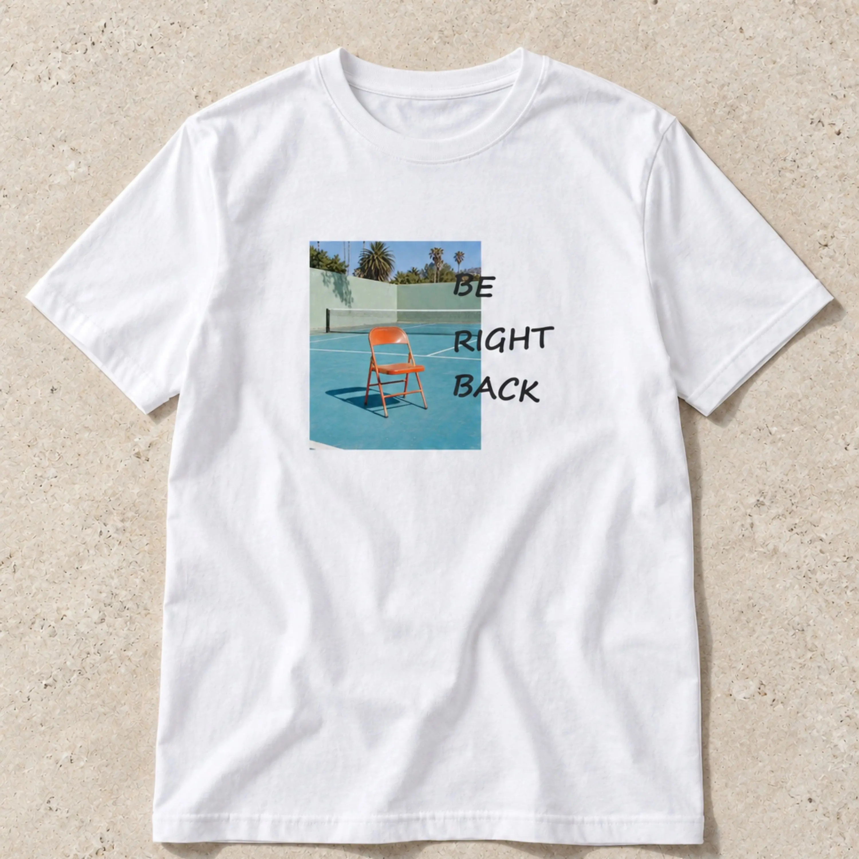 Empty Tennis Court Chair Graphic T-Shirt