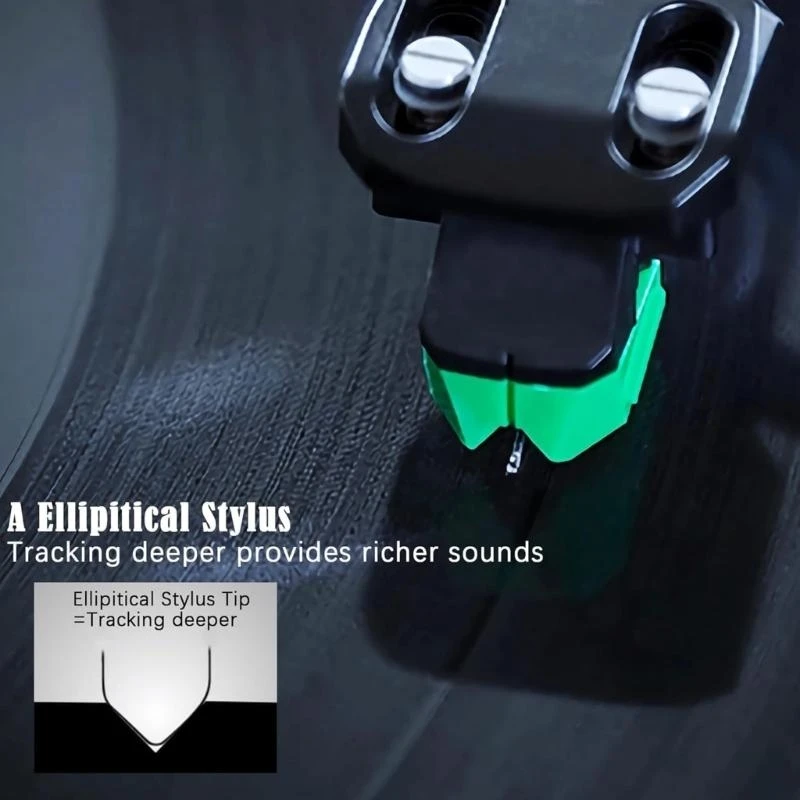 مجموعة استبدال الإبرة القلم Diamond مع إبرة سجل فرشاة التنظيف لمشغلات السجلات القرص الدوار ل VMN95C