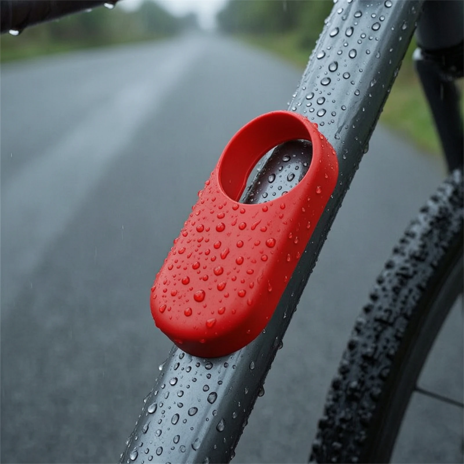 Tail Light Sleeve Form-Fitting Safeguarding Cover Flexible Matte for Cyclists, Night Rides, Road Cycling
