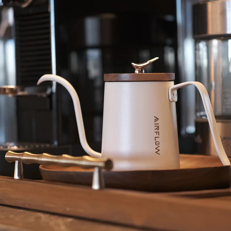 DSA Airflow Coffee Dovetail Mini Portable Hanging Ear Hand Punch Coffee Pot, Thin Mouth Stainless Steel Long Mouth Coffee Pot