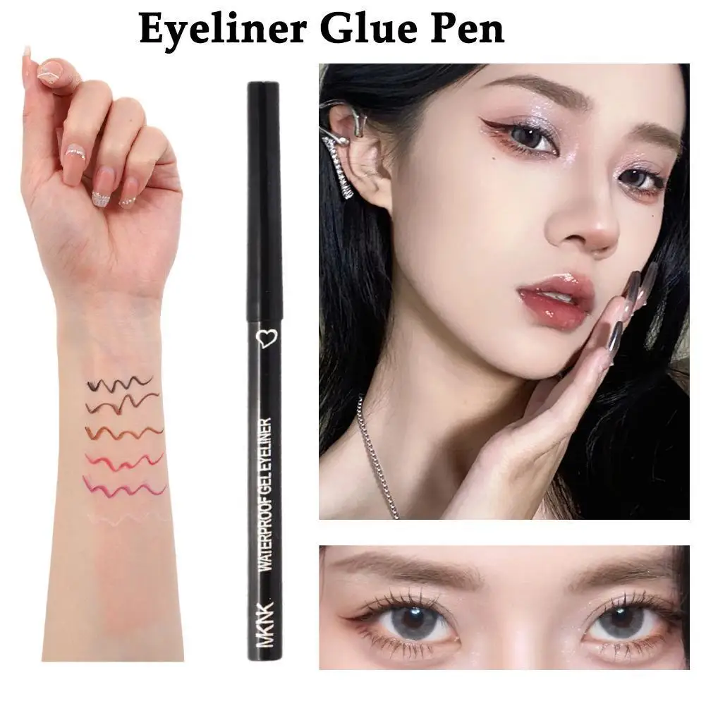 

6 Color Automatic Color Smooth Eyeliner Gel Pen Lying Silkworm Inner Eyeliner Pen Easy To Color Suit Beginner 1pcs hot sale