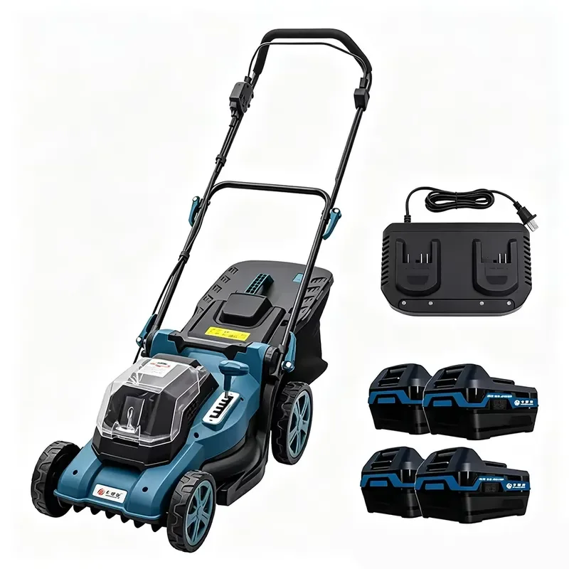 Hot Sale Industrial Lithium 18-Inch Self-Propelled Electric Lawn Mower Four-Wheel 40V 100L Grass Box