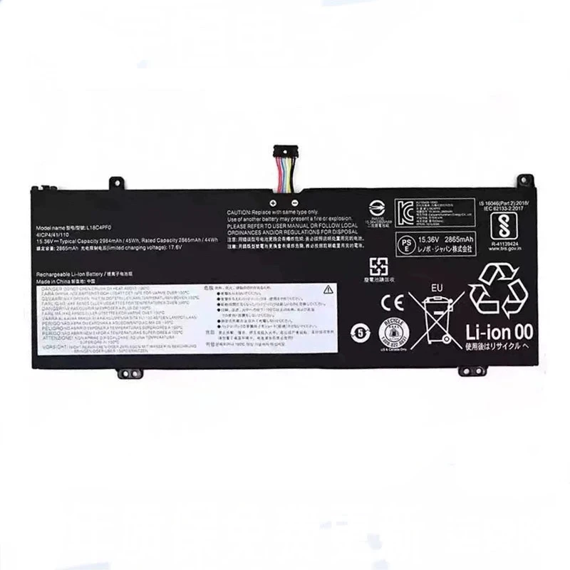 

15.36V 45Wh L18C4PF0 L18D4PF0 L18M4PF0 Laptop Battery for Lenovo Thinkbook 13S-IWL 13S-IML 13S-ARE 14S-IWL 14S-IML 14S-ARE V540S