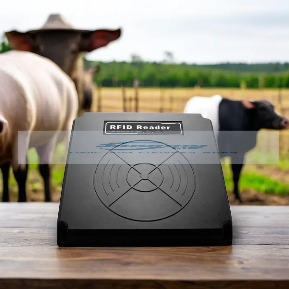 RS232 Fixed ID Reader for Livestock Panel 26*26cm Size Range up to 70cm 134.2 kHz HDX Fdx-B  cattle Goat