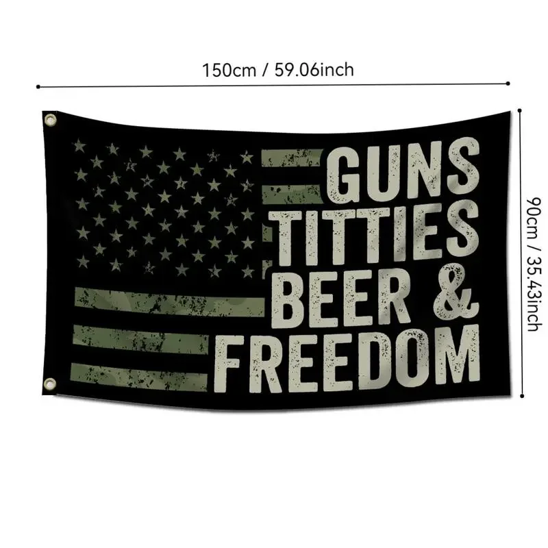 American Flag Pattern Garden Flag without Flagpole, Creative Flag for Home Garden Yard Decoration, Vanity Decor Accessories