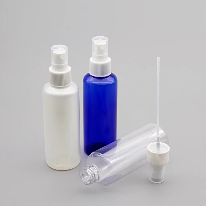 

transparent 36pcs 150ml plastic bottle with spray pump for cosmetic packaging,150cc empty makeup mist spray refillable container