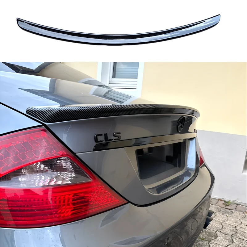 Für Mercedes Benz CLS W219 Spoiler CLS350 CLS550 2004 - 2011 AMG-Stil Hochwertiger ABS-Kunststoff Heckflügel Kofferraumlippe Auto-Styling