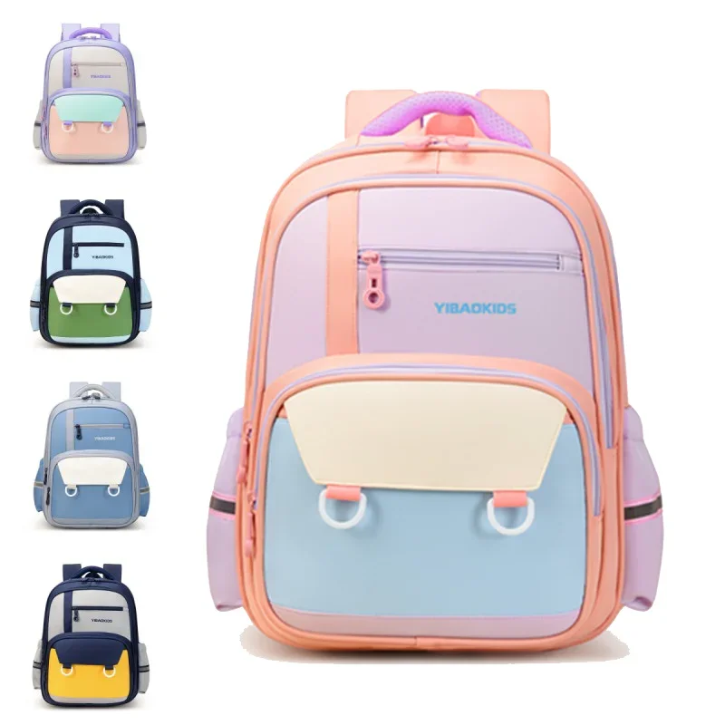 Kids Bookpack Elementary School Students\' Backpack Preschool Mochila Orthopedic Schoolbags for Teenager Boys and Girls