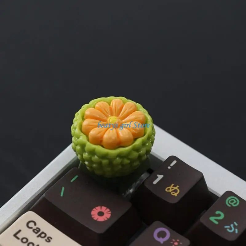 

C7AB Novelty Stress Relieving Keycaps With Durian Rambutan Fruit Art Keycap 1 PC