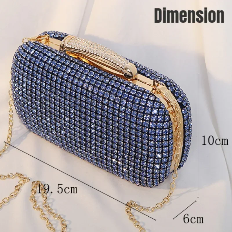 Choice Diamond Evening Clutch Purse Women Wedding Party Handbag Latch Purse Evening Bag Banquet Bag Exquisite Bridal Bag