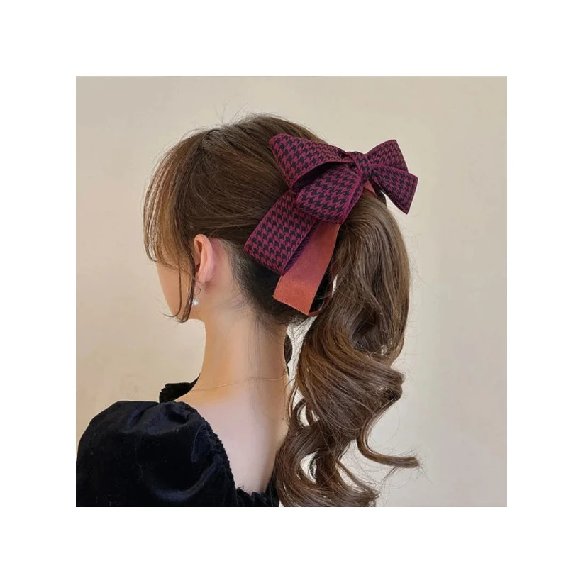 新しいバナナヘアクリップ女性弓帽子バナナヘアピン韓国生地アートヘアグリップシンプルなヘアバレッタヘッドバンド帽子