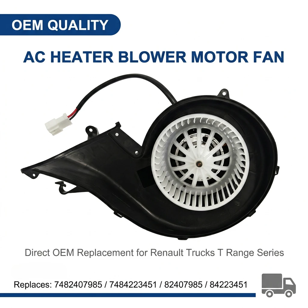 RHD Heater Blower Motor Fan For Volvo FH 4 2012-UP For Renault Trucks T Range Series 2013-UP 84223451 7482407985 7484223451 view 2