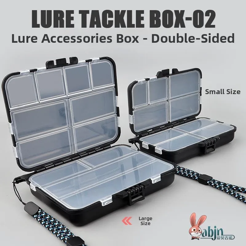 

Портативный двухслойный ящик для хранения рыболовных крючков и приманок, блестящая маленькая коробка для снастей, легкий дорожный рыболовный набор