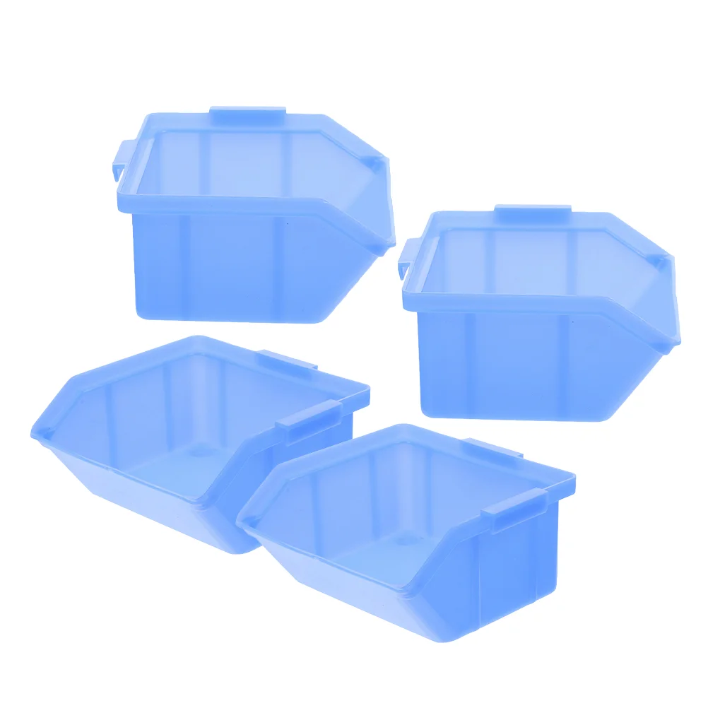 

4 Pcs Tool Box Warehouse Storage Bins Accessories Boxes Plastic Screw Case Parts Supplies